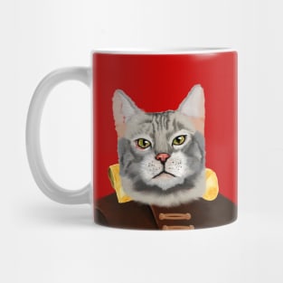 Vintage Valentine love Kitty Cat Art Mug